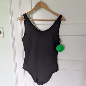 PACT Bodysuit NWT Black Organic Cotton Size Large